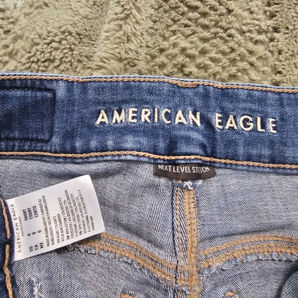 American Eagle Outfitters Light Blue Next Level Stretch Flare Leg Jeans